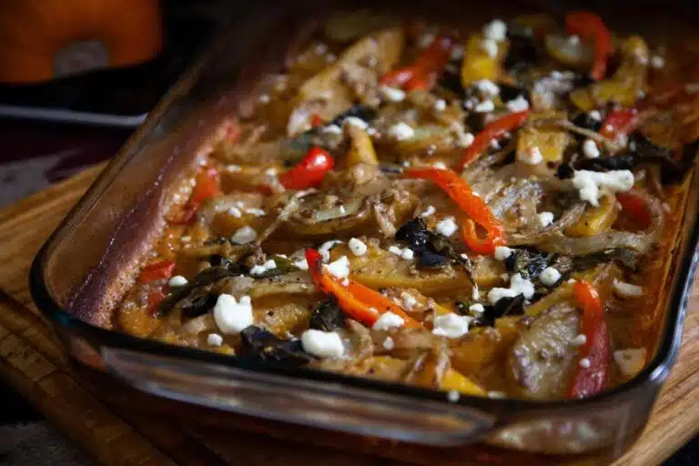 Pumpkin and poblano casserole