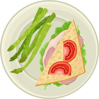Eat more vegetables illustration