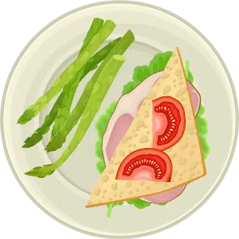 Eat more vegetables illustration