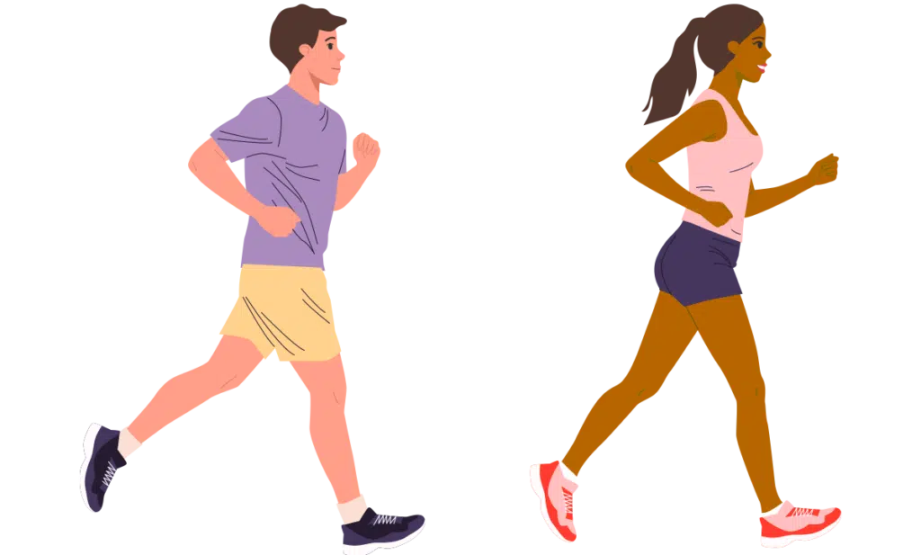 Cardiovascular exercise illustration