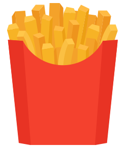 Skipping fries illustration