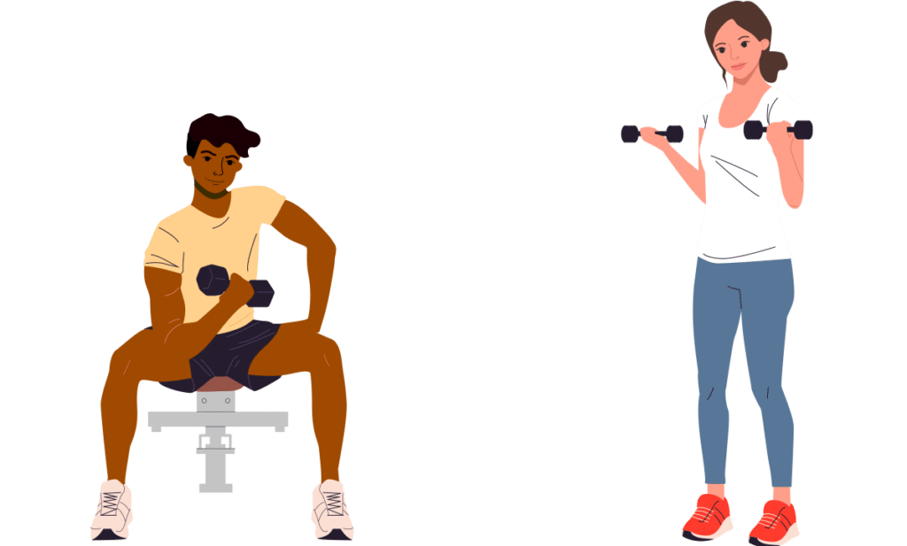Resistance training illustration