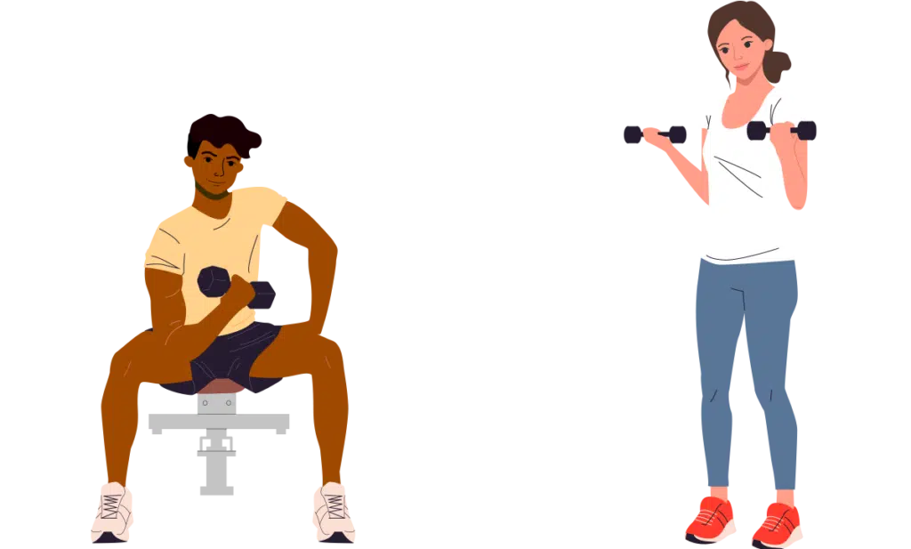 Resistance training illustration