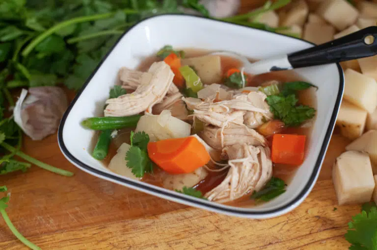 Caldo de pollo, a Mexican chicken soup
