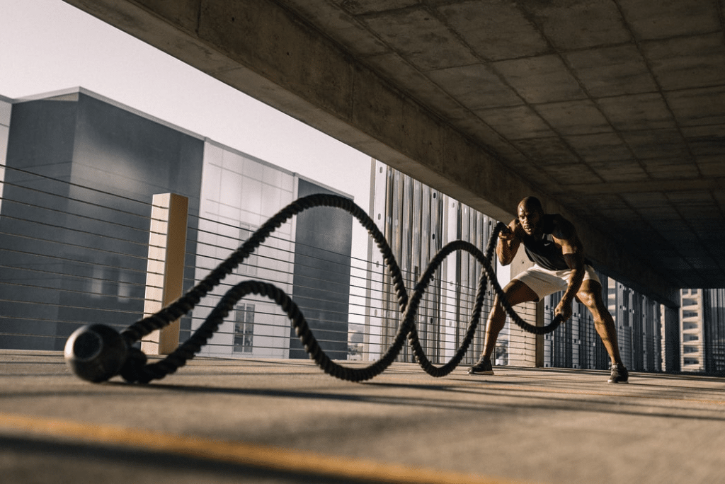 Interval training module illustration