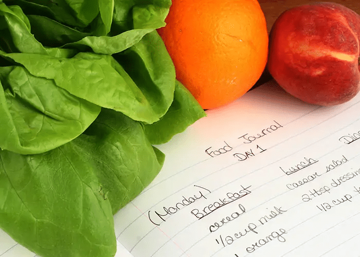Food journaling module illustration