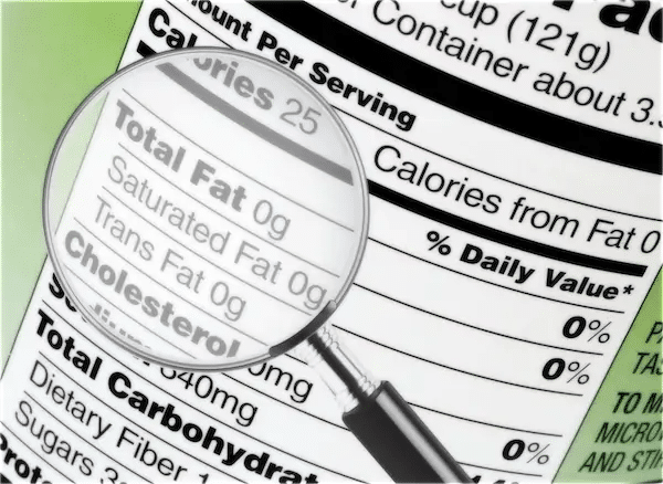 Reading nutrition labels module illustration