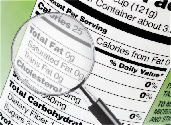 Reading nutrition labels module illustration