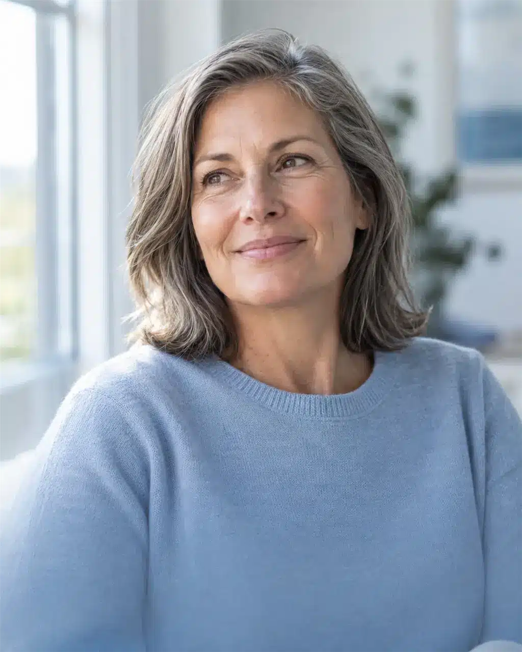 Woman in her 50s, hormone replacement therapy for women in Houston