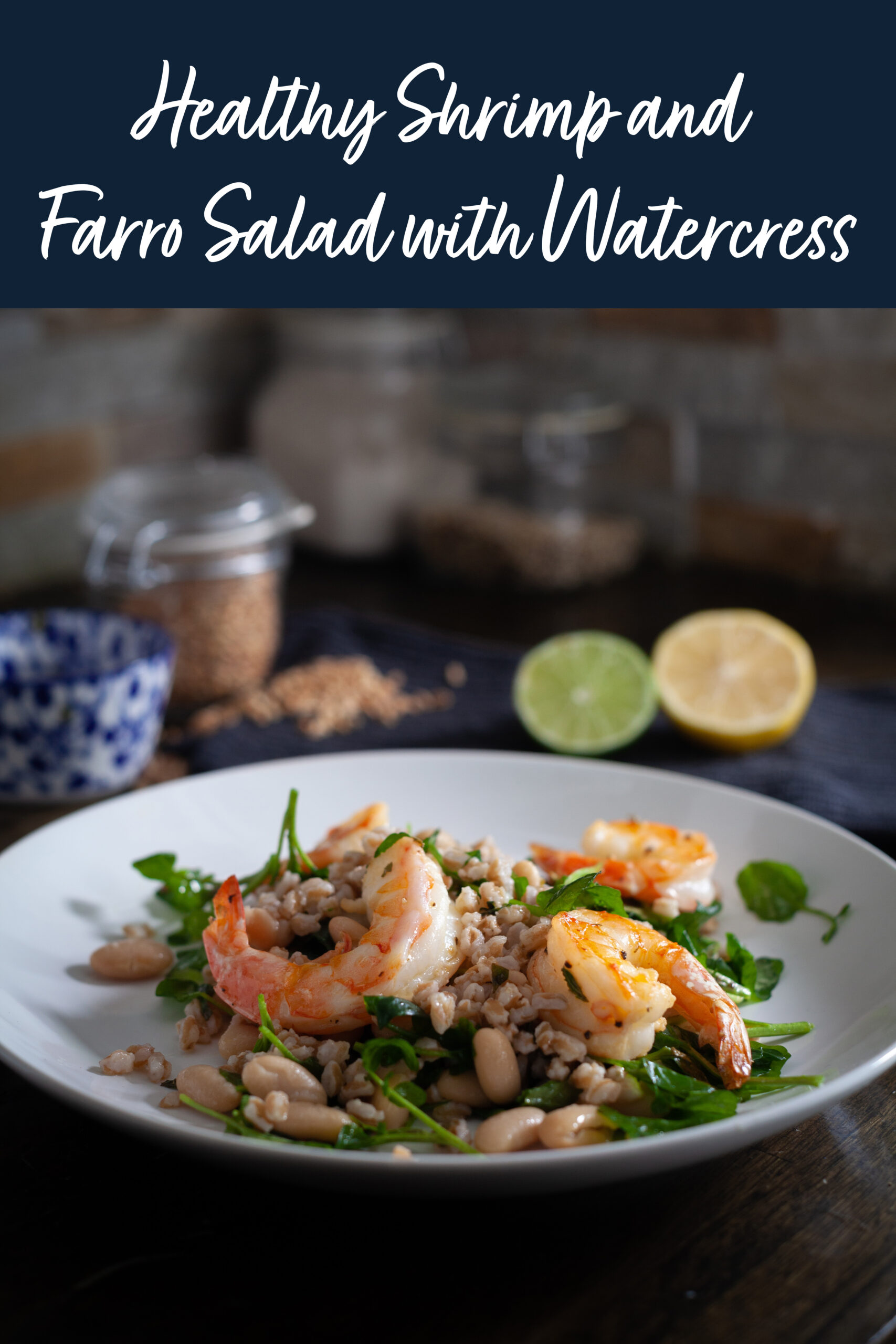 Shrimp Salad with Farro & Watercress Houston Weight Loss Clinic