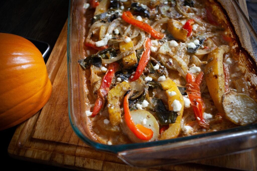 Pumpkin Poblano Casserole